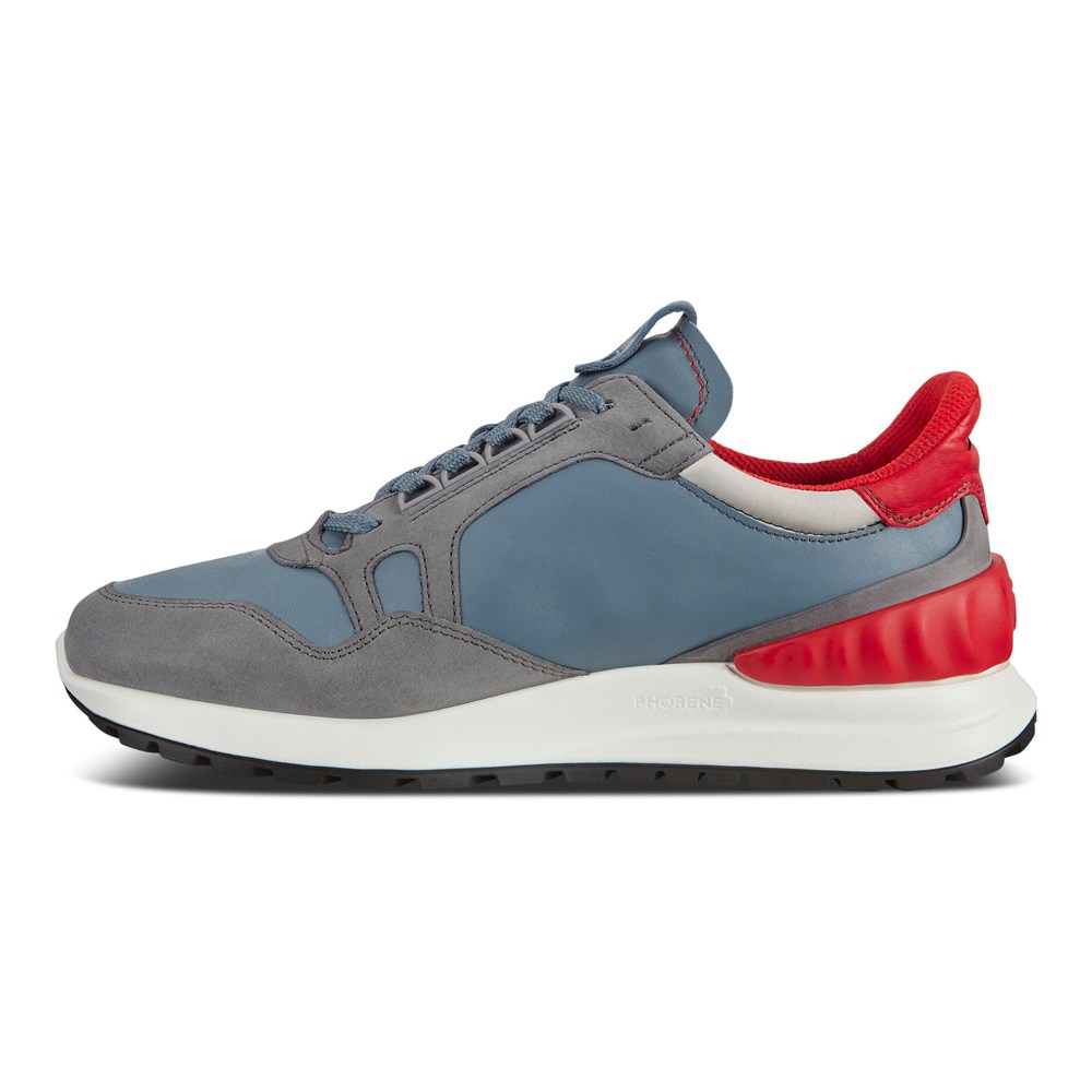 Tenis Hombre - ECCO Astirs - Grises/Azules/Rojos - LJF582137